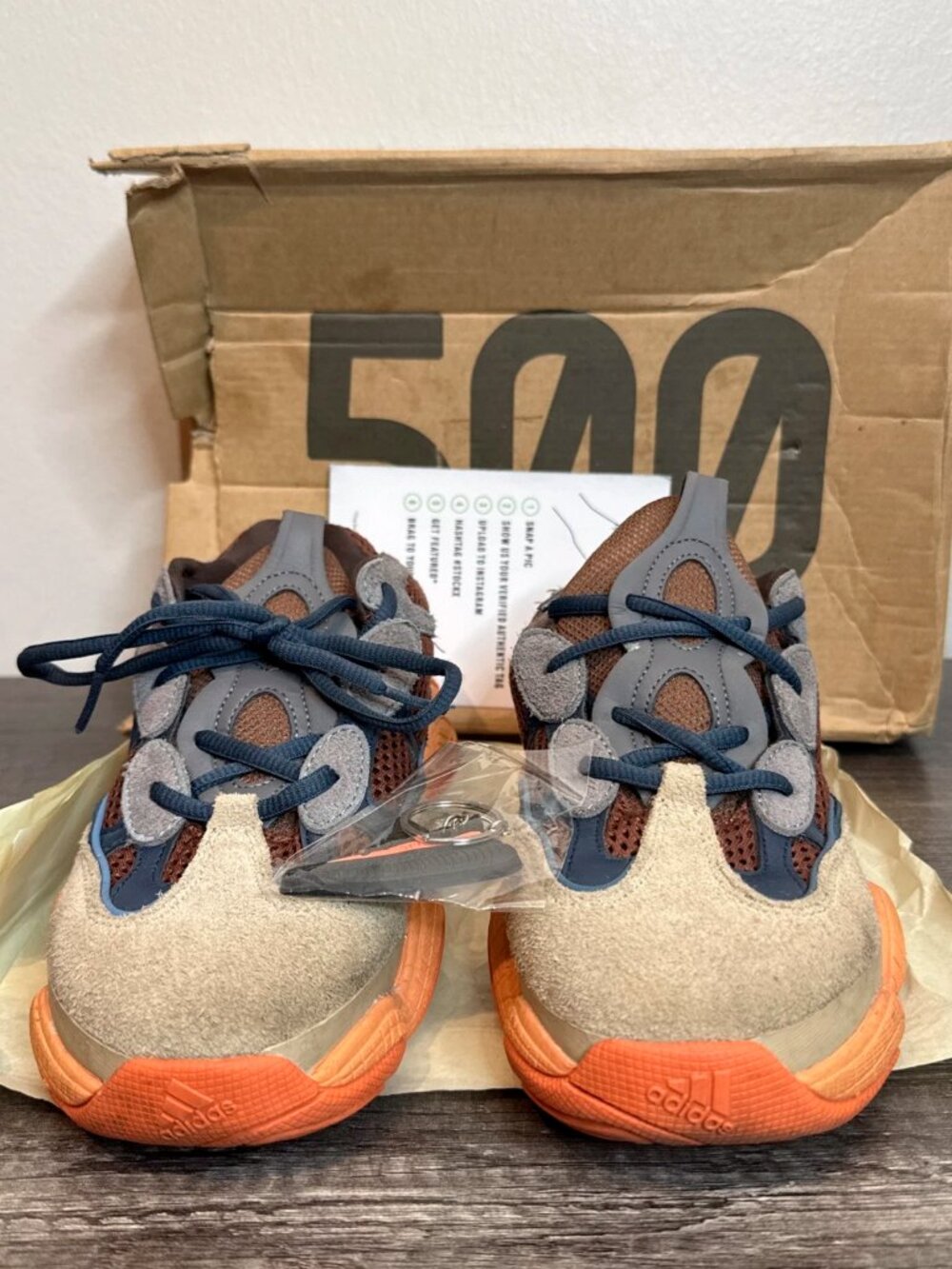 Adidas Yeezy 500 Enflame GZ5541 Men's Size 7 Orange Brown Sneakers